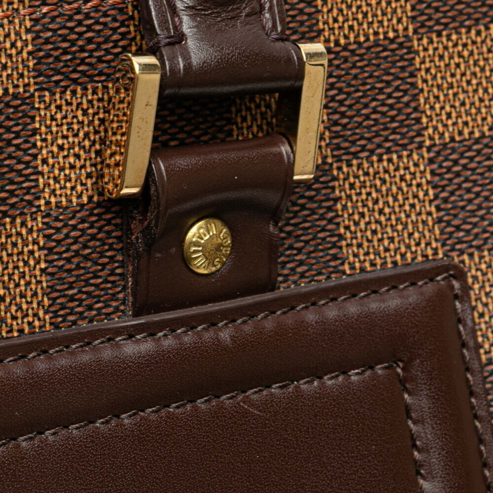 LOUIS VUITTON Authentic Brown Damier Leather Tote Bag - Picture 5 of 15
